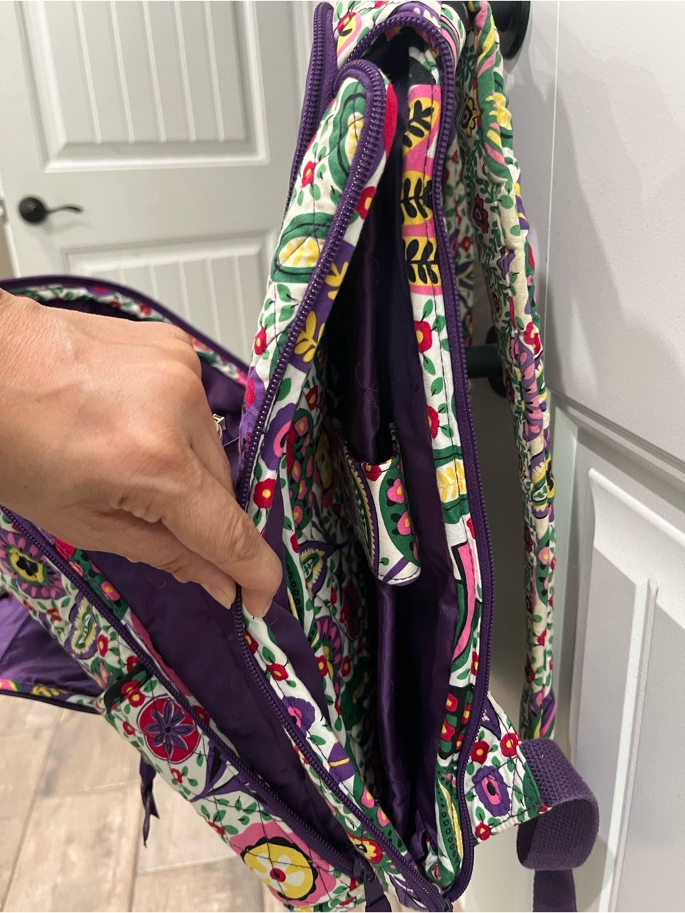 Vera Bradley Viva La Vera Backpack with Laptop compartment - Picture 5 of 6